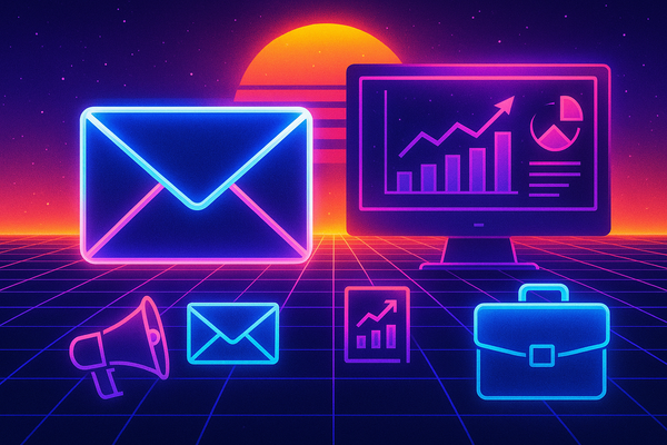 Professional illustration representing Building a Successful B2B Email Marketing Strategy featuring elements related to em...