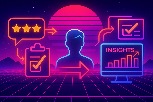 Professional illustration representing Leveraging Customer Feedback for B2B Product Development featuring elements related...