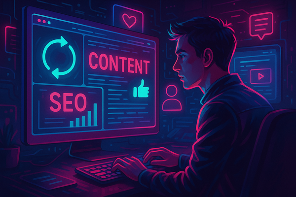 Professional illustration representing Best content refresh workflows for evergreen SEO growth featuring elements related ...