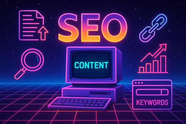 Professional illustration representing How to Incorporate SEO Best Practices into Your B2B Content Strategy featuring elem...