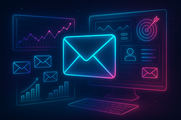 Professional illustration representing How to Leverage Analytics for B2B Email Campaign Success featuring elements related...