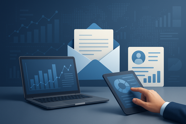 Professional illustration representing Best Practices for Personalizing B2B Email Marketing Campaigns featuring elements r...