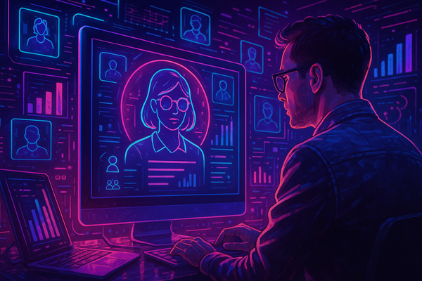 Professional illustration representing How to Utilize Customer Personas for Effective B2B Targeting featuring elements rel...