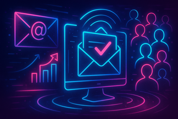 Professional illustration representing Optimizing B2B Email Campaigns for Higher Open Rates featuring elements related to ...