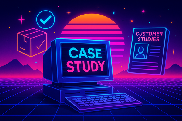 Professional illustration representing How to Create Compelling B2B Case Studies for Marketing Success featuring elements ...