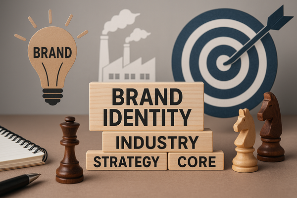 Professional illustration representing Strategies for Building a B2B Brand Identity That Resonates with Customers featurin...