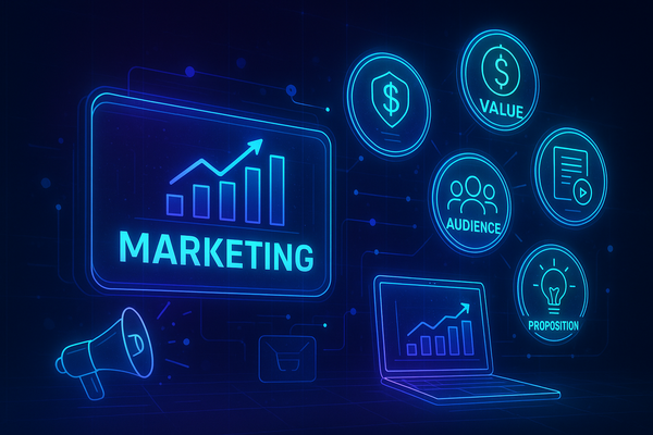 Professional illustration representing Best Practices for Building High-Impact B2B Marketing Campaigns featuring elements ...