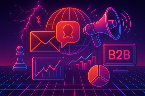 Professional illustration representing Creating a B2B Marketing Strategy for Effective Crisis Communication featuring elem...
