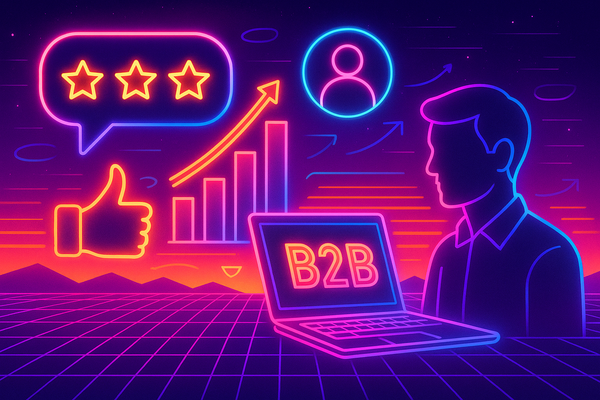 Professional illustration representing Best Practices for Integrating User Feedback into B2B Marketing featuring elements ...