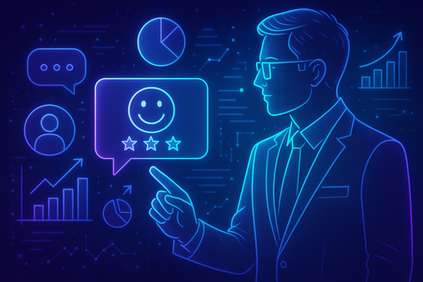 Professional illustration representing Creating High-Impact B2B Marketing Campaigns with User Feedback featuring elements ...