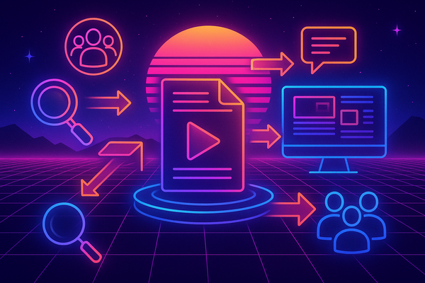 Professional illustration representing Effective Strategies for B2B Content Distribution Across Channels featuring element...