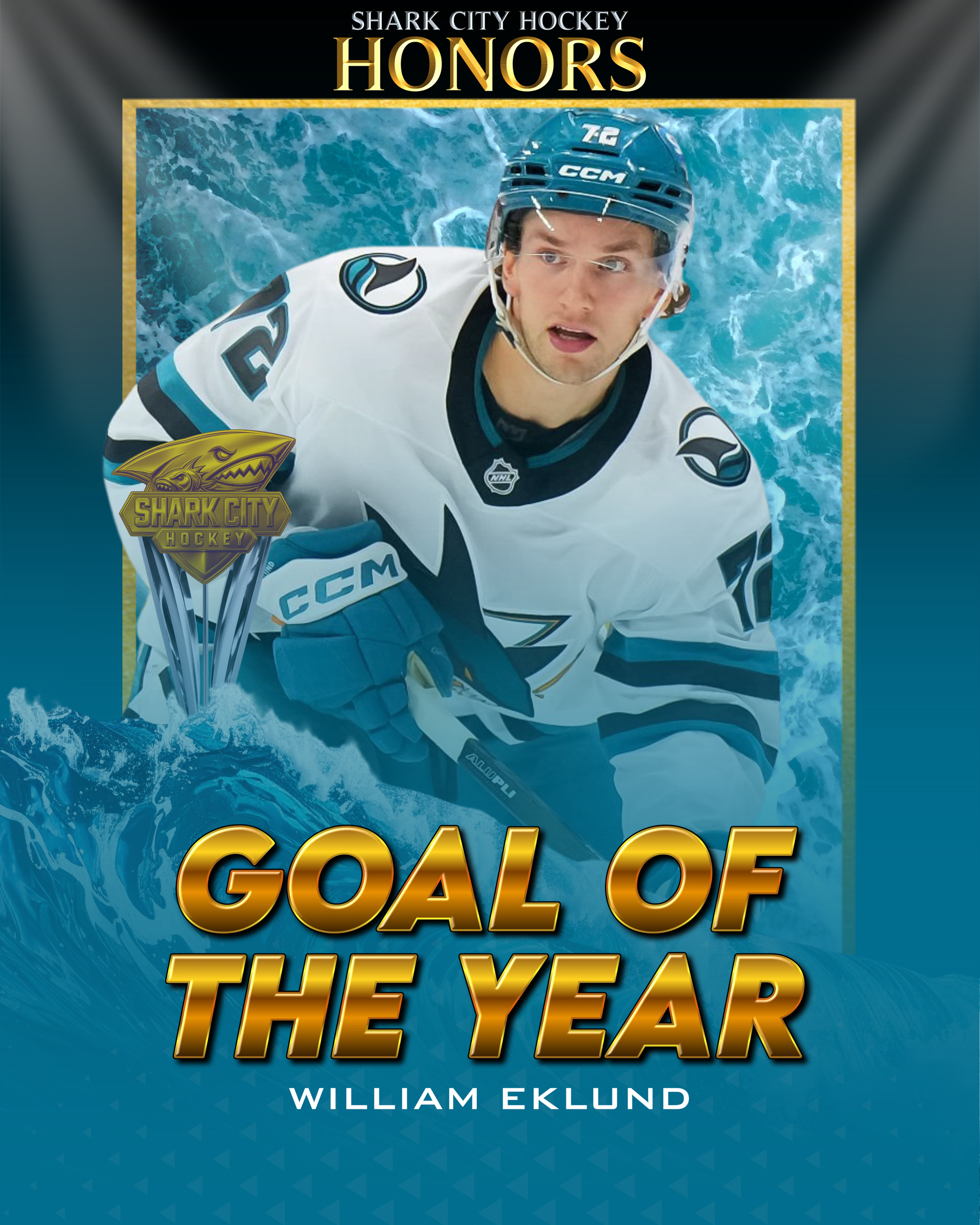 William Eklund selected as Shark City Hockey's Goal of the Year