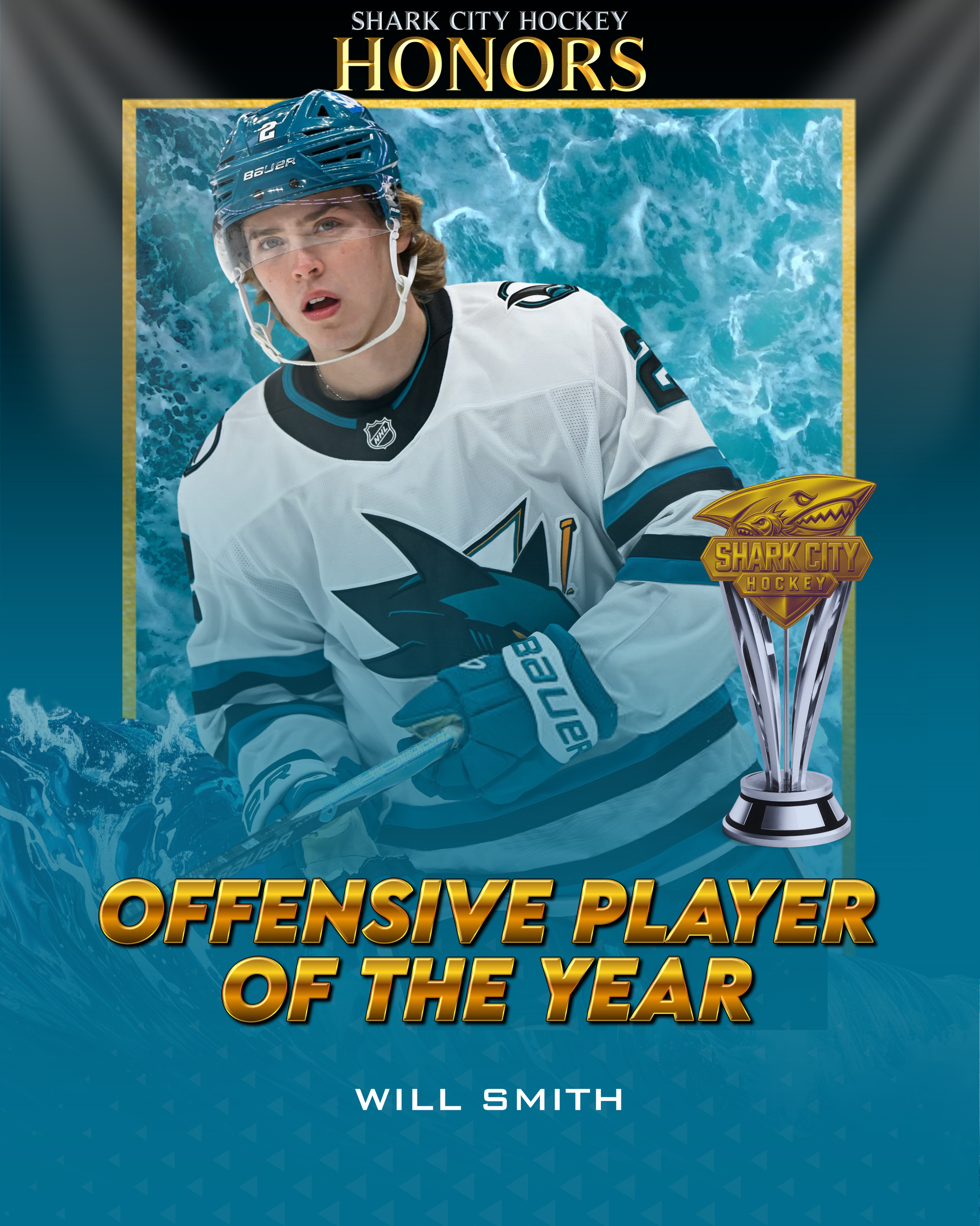 Will Smith selected as Shark City Hockey's Offensive Player of the Year