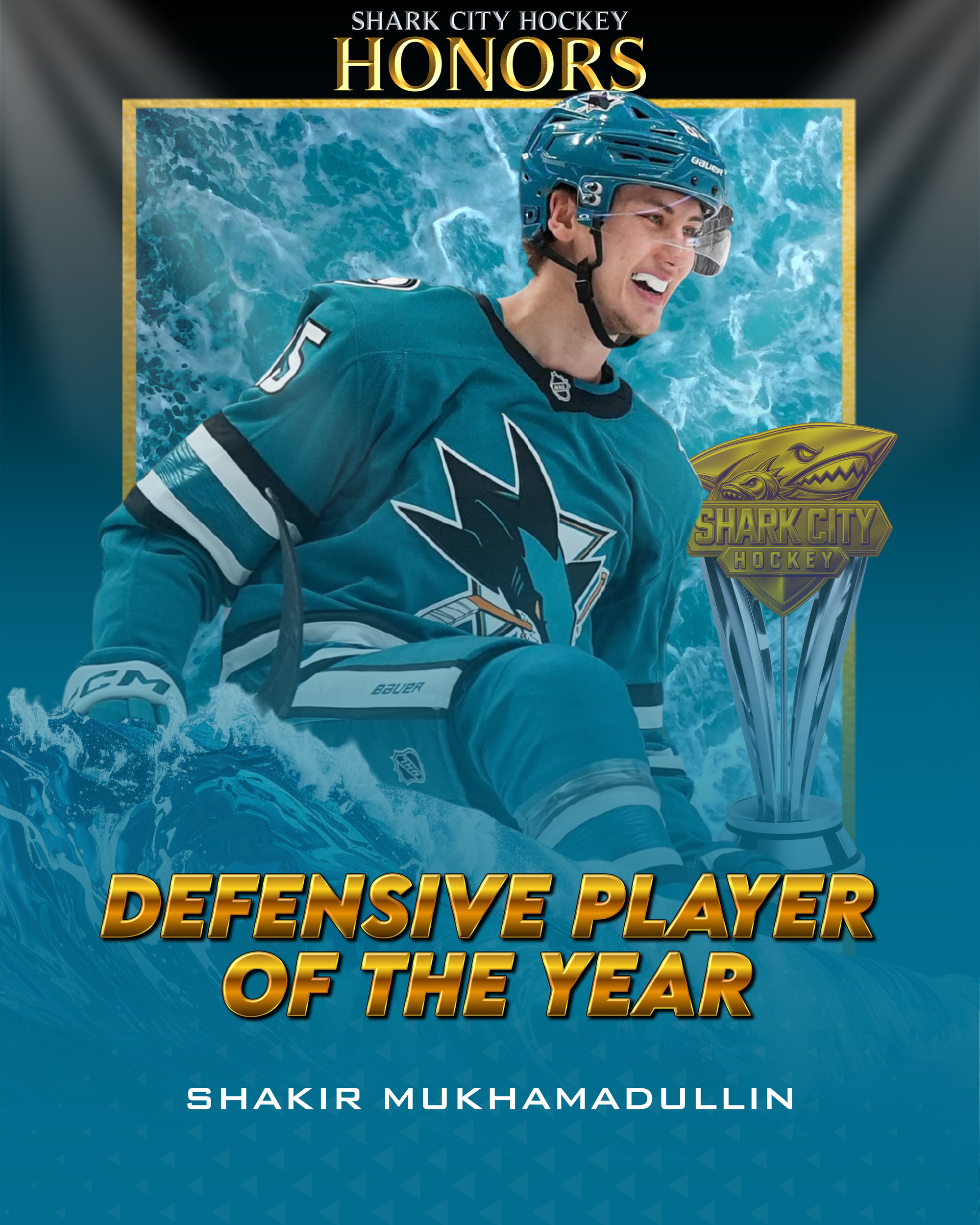 Shakir Mukhamadullin selected as Shark City Hockey's Defensive Player of the Year