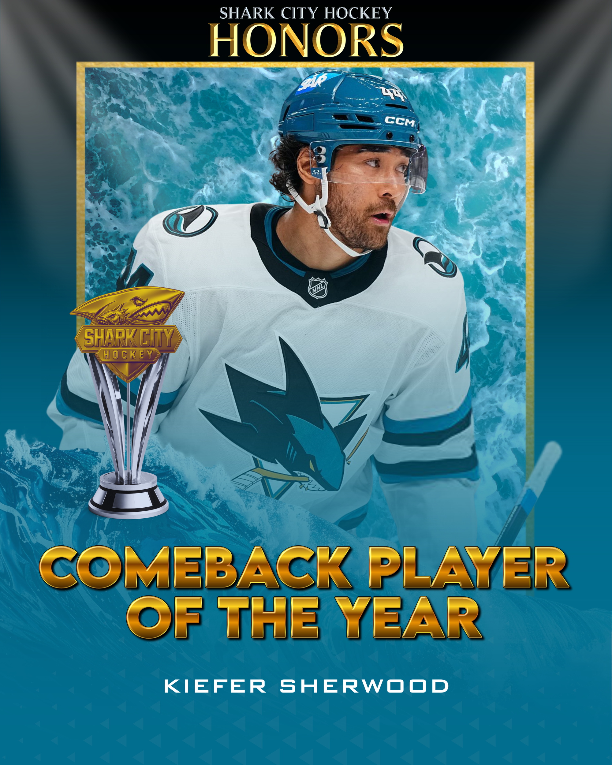 Kiefer Sherwood selected as Shark City Hockey's Comeback Player of the Year