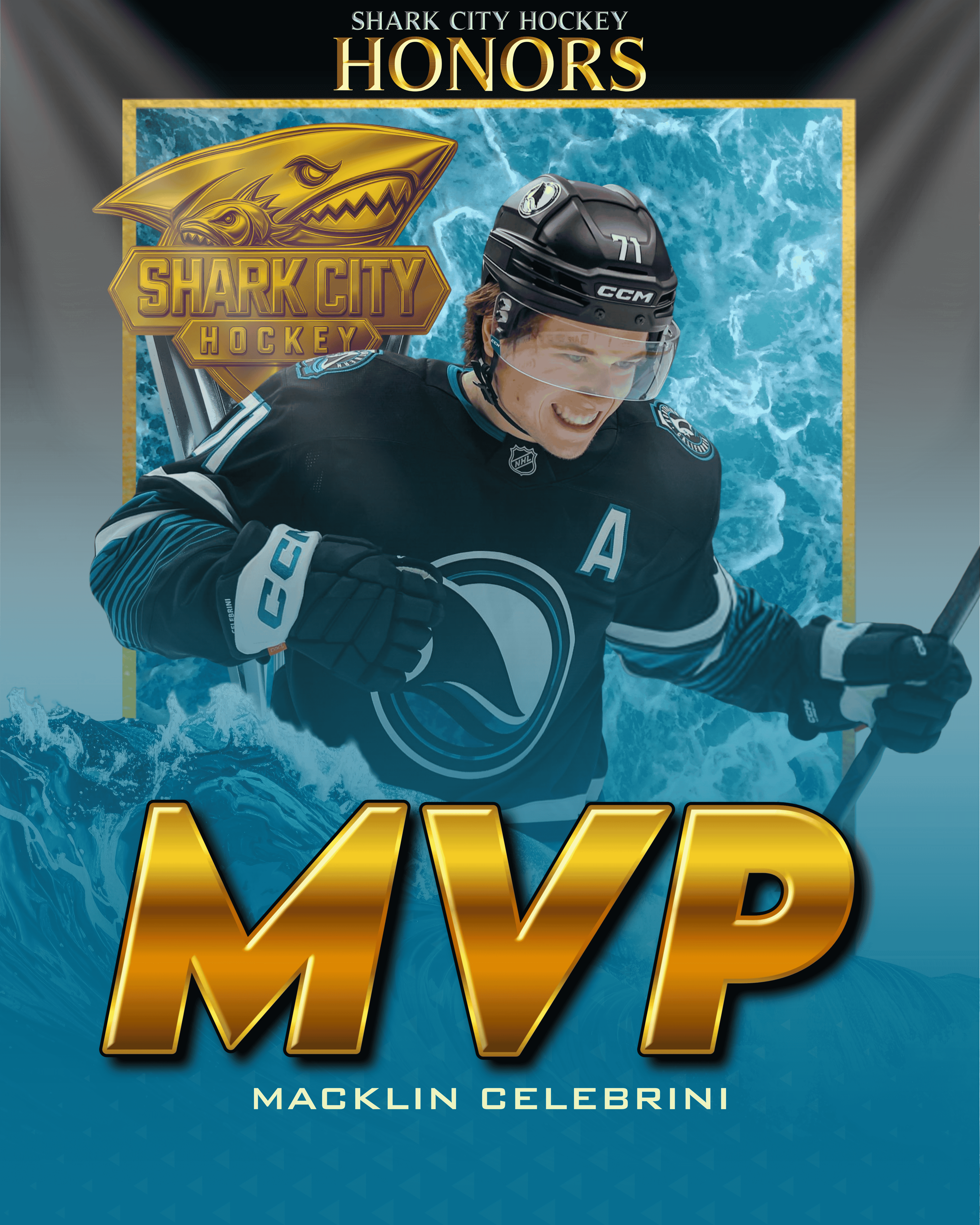 Macklin Celebrini selected as Shark City Hockey's MVP