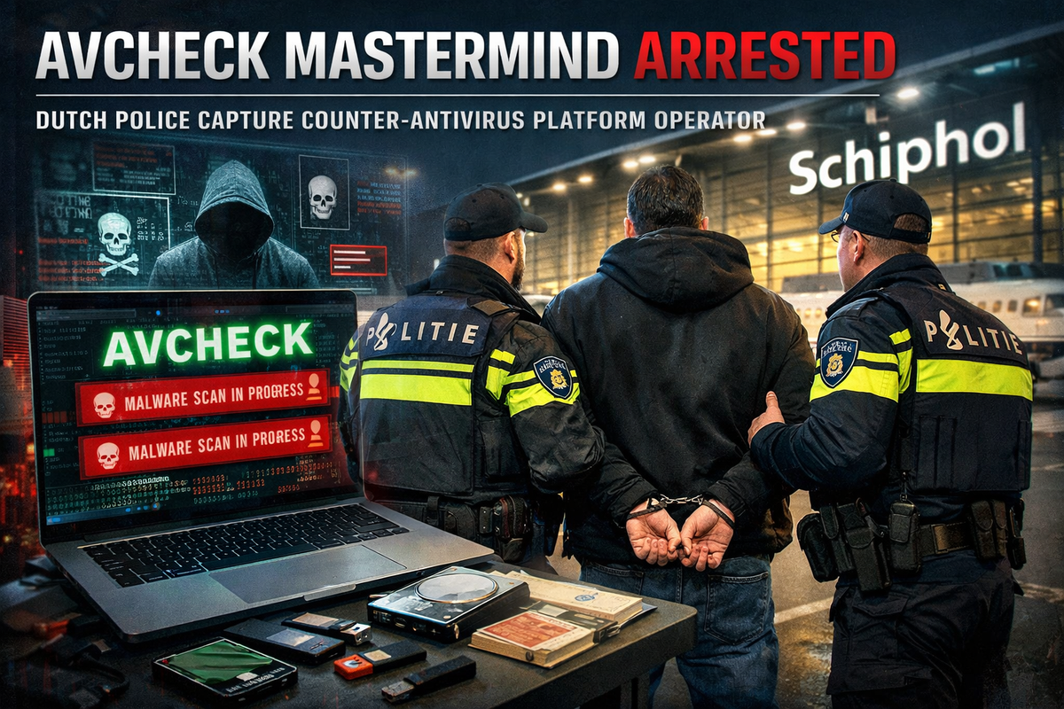 Dutch Police Arrest Alleged AVCheck Mastermind Behind Major Counter-Antivirus Platform