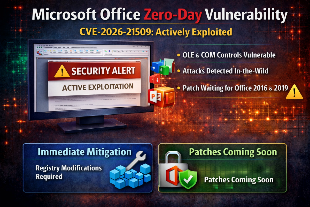 Microsoft Office Zero-Day Under Active Exploitation Bypasses OLE Security Mitigations (CVE-2026-21509)