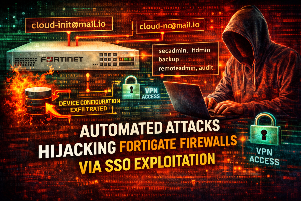 Automated Attacks Hijacking FortiGate Firewalls via SSO Exploitation