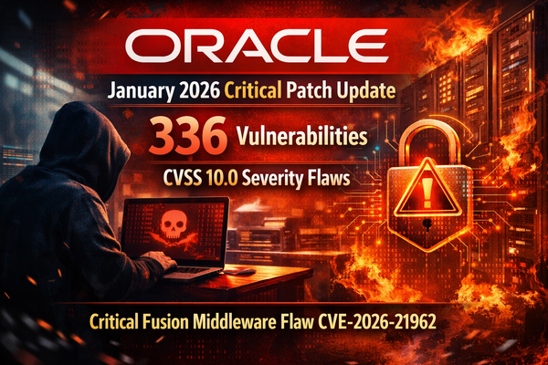 Oracle January 2026 Critical Patch Update Fixes 336 Vulnerabilities Including CVSS 10.0 Fusion Middleware Flaw