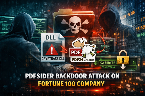 PDFSider Backdoor Deployed Against Fortune 100 Company Using DLL Side-Loading
