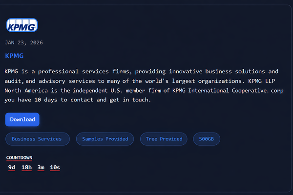 Nova Ransomware Group Claims Attack on KPMG, Threatens to Leak 500GB of Data