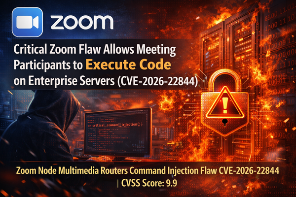 Critical Zoom Flaw Allows Meeting Participants to Execute Code on Enterprise Servers (CVE-2026-22844)