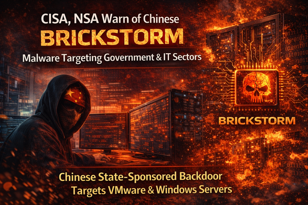 CISA, NSA Warn of Chinese BRICKSTORM Malware Targeting Government and IT Sectors