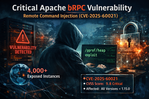 Critical Apache bRPC Vulnerability Allows Remote Command Injection (CVE-2025-60021)