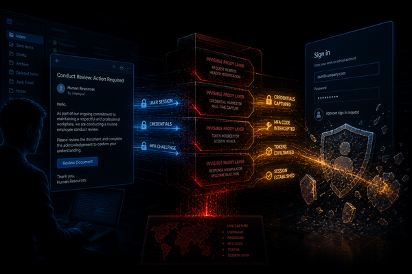 Microsoft Exposes AiTM Phishing Campaign Targeting 35,000 Users Across 26 Countries With Code of Conduct Lures and Real-Time Token Theft