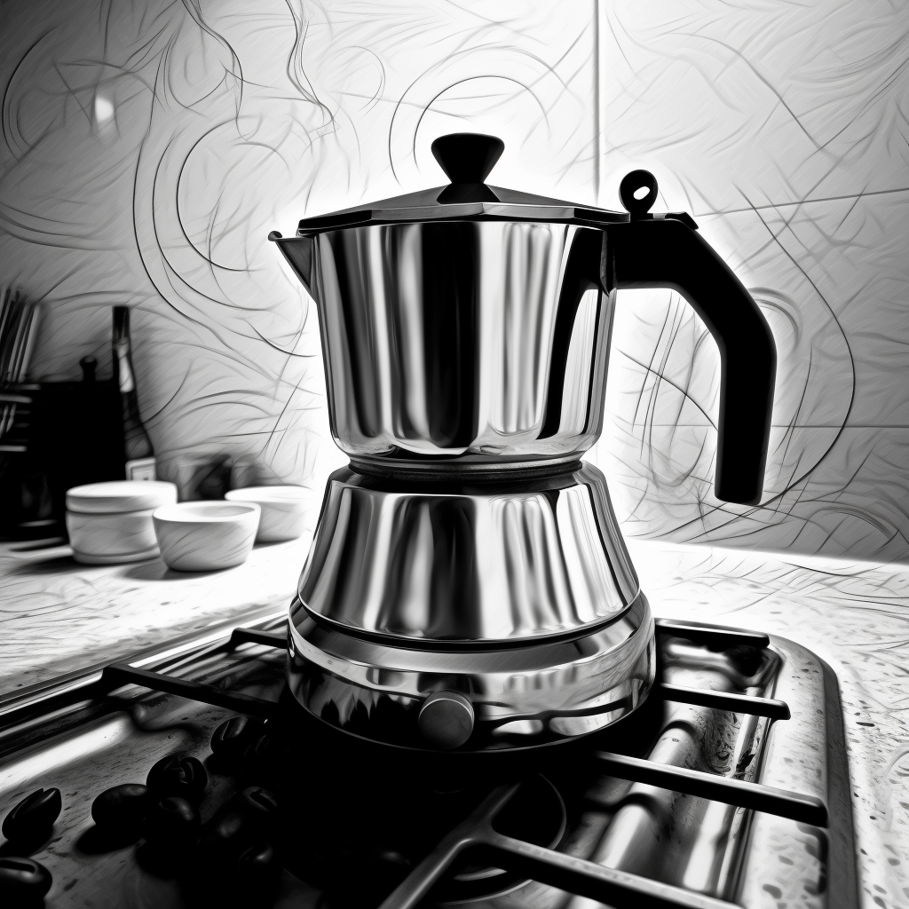 A coffee percolator