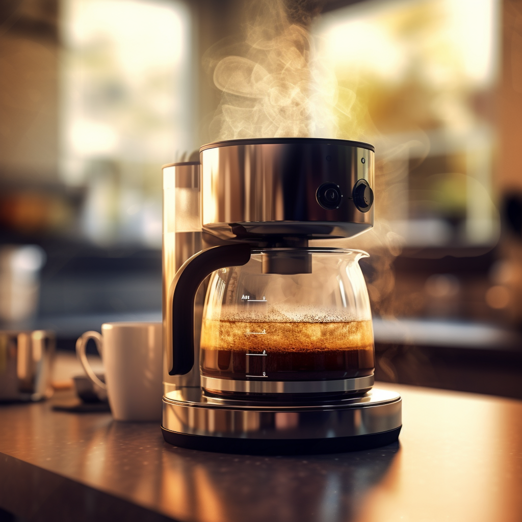 Coffee in a coffee maker