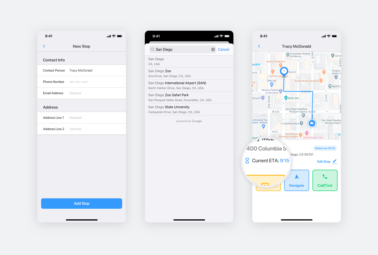 twilio customer notifications system on a mobile app updated with real time etas