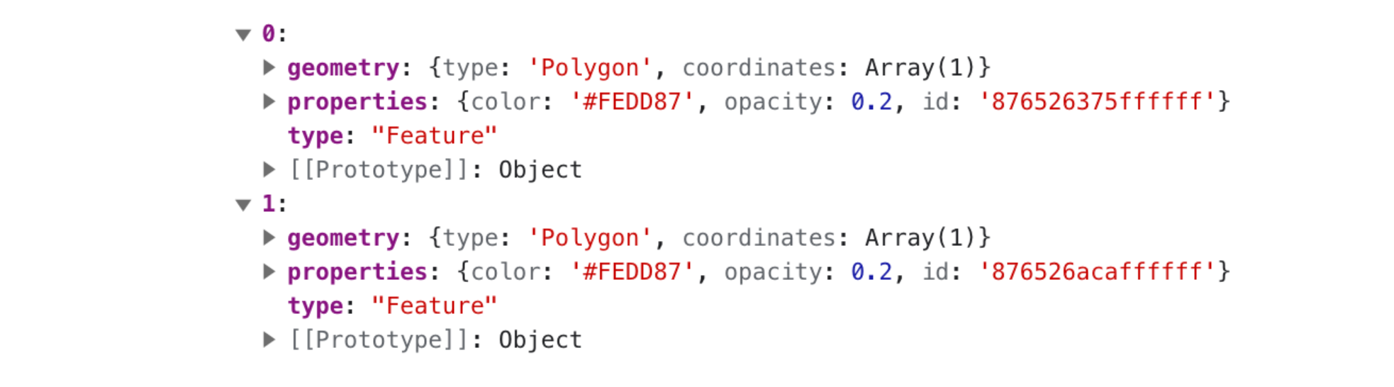 Mapbox style objects that use h3 index level 7 ids