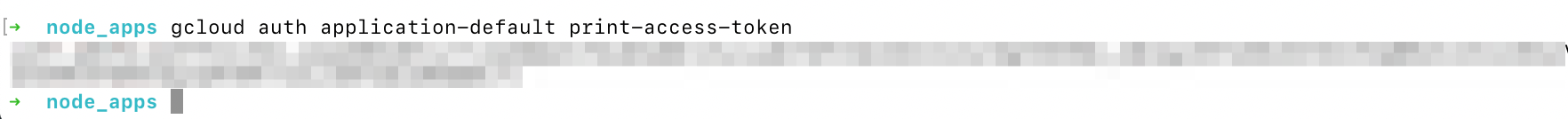 gcloud auth application-default print-access-token