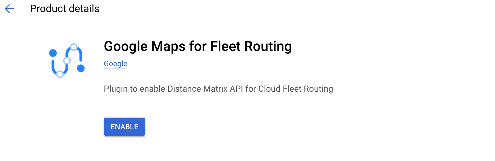 CFR logistics Google Maps for Fleet Routing plugin