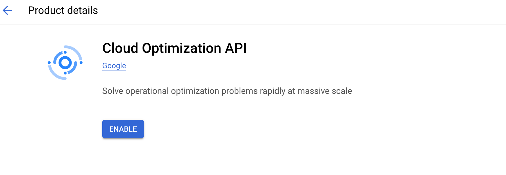 GCP Cloud Optimization API for CFR logistics