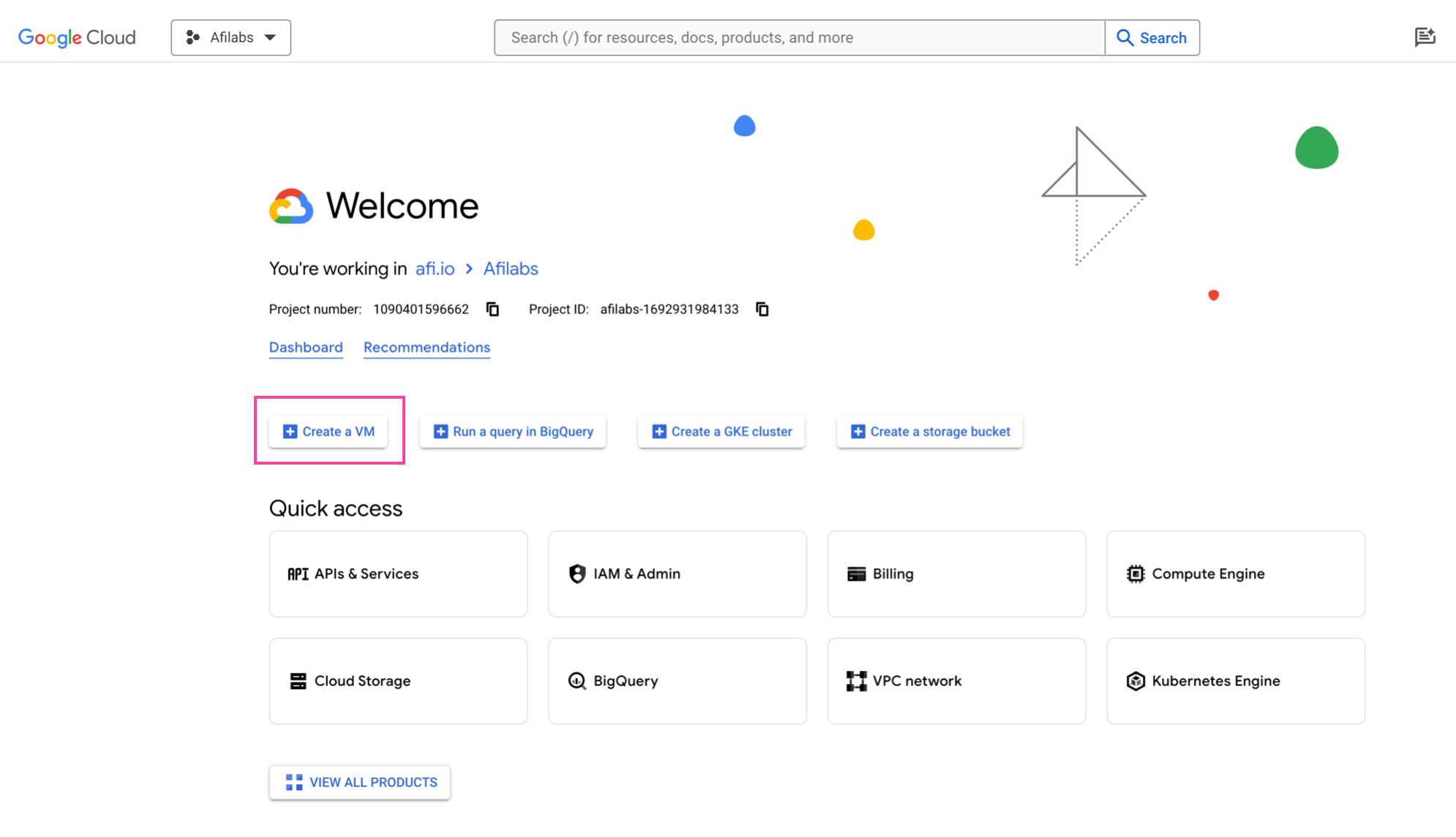Creating a Compute Engine VM in Google Cloud