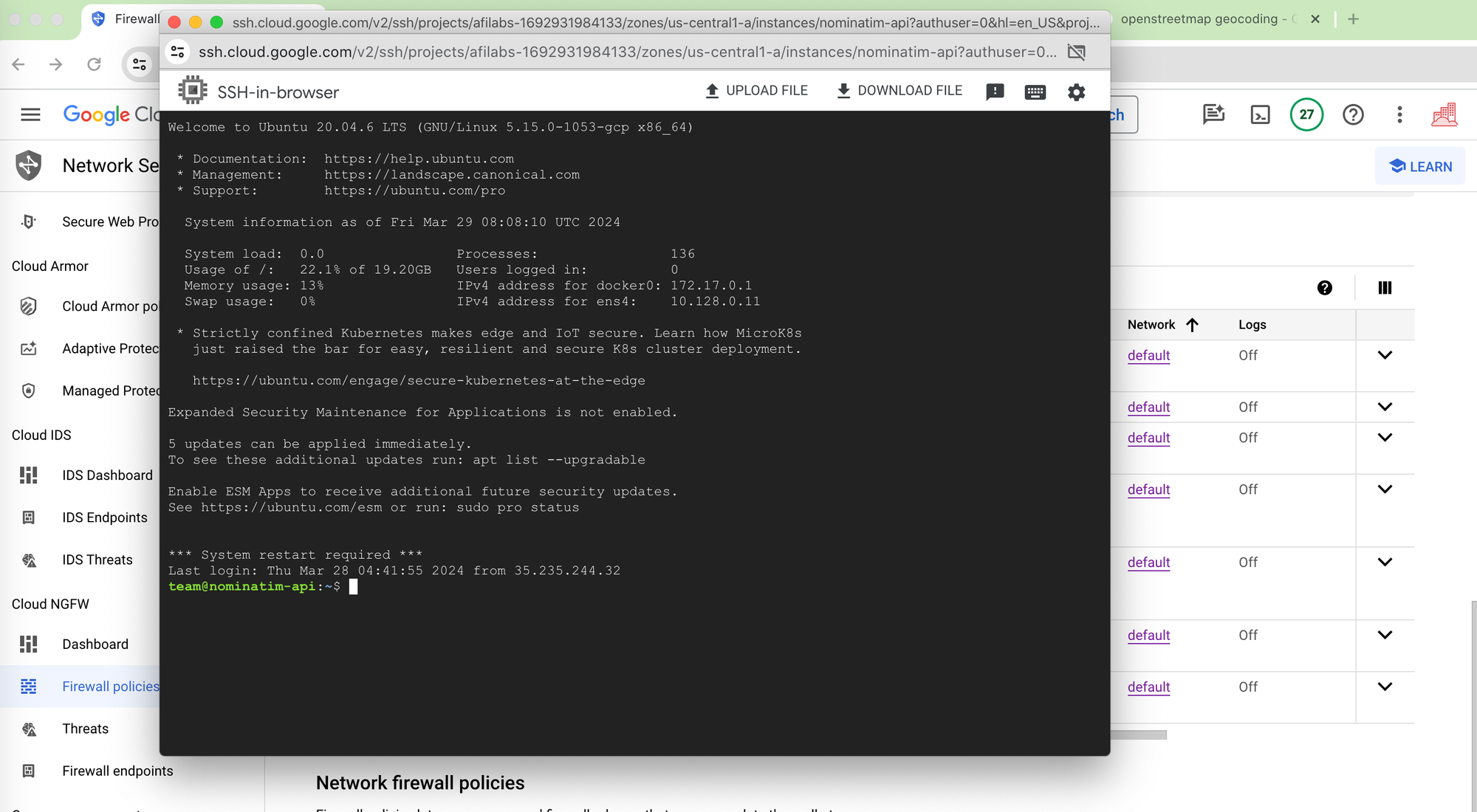 Updating system package indices