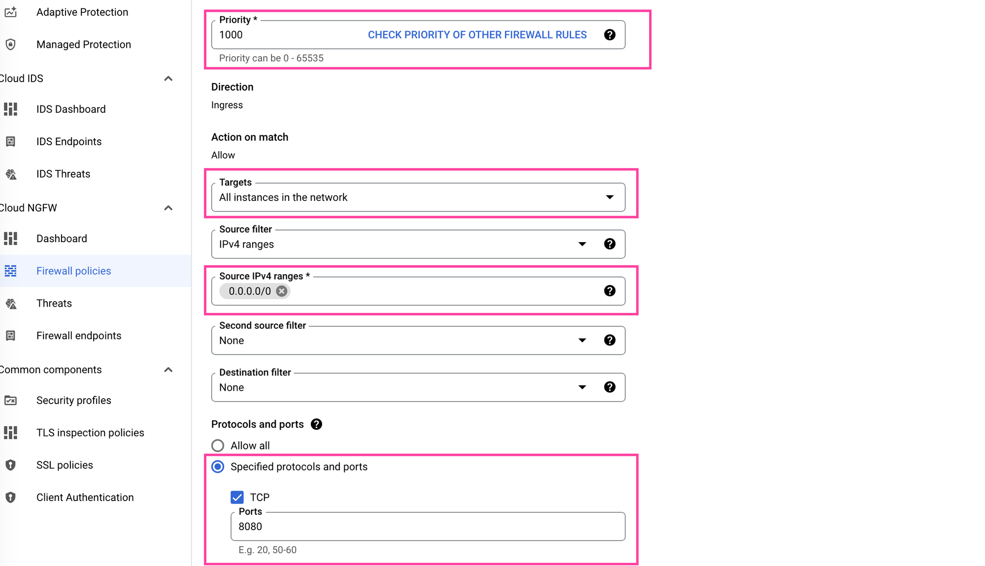 Enabling port 8080 to allow Nominatim to run