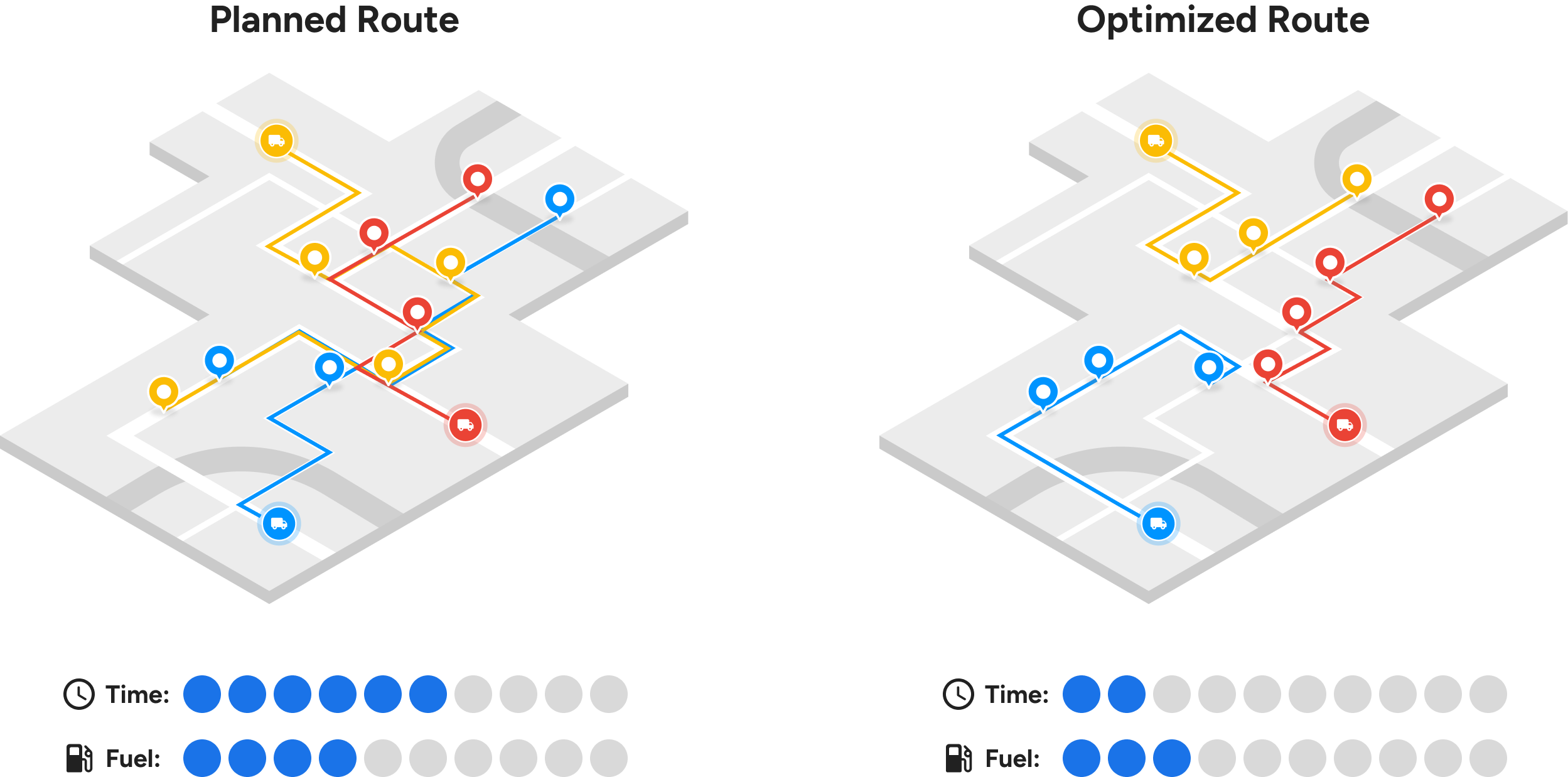 Route optimization APIs help plan cost effective routes for fleet optimization