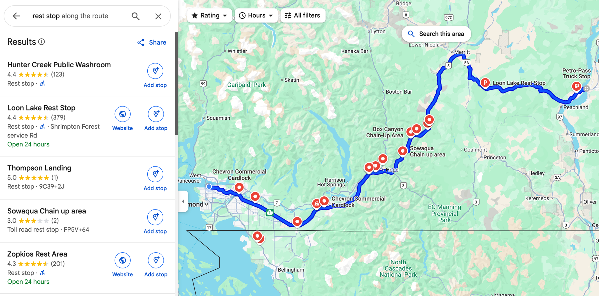 View search results in Google Maps