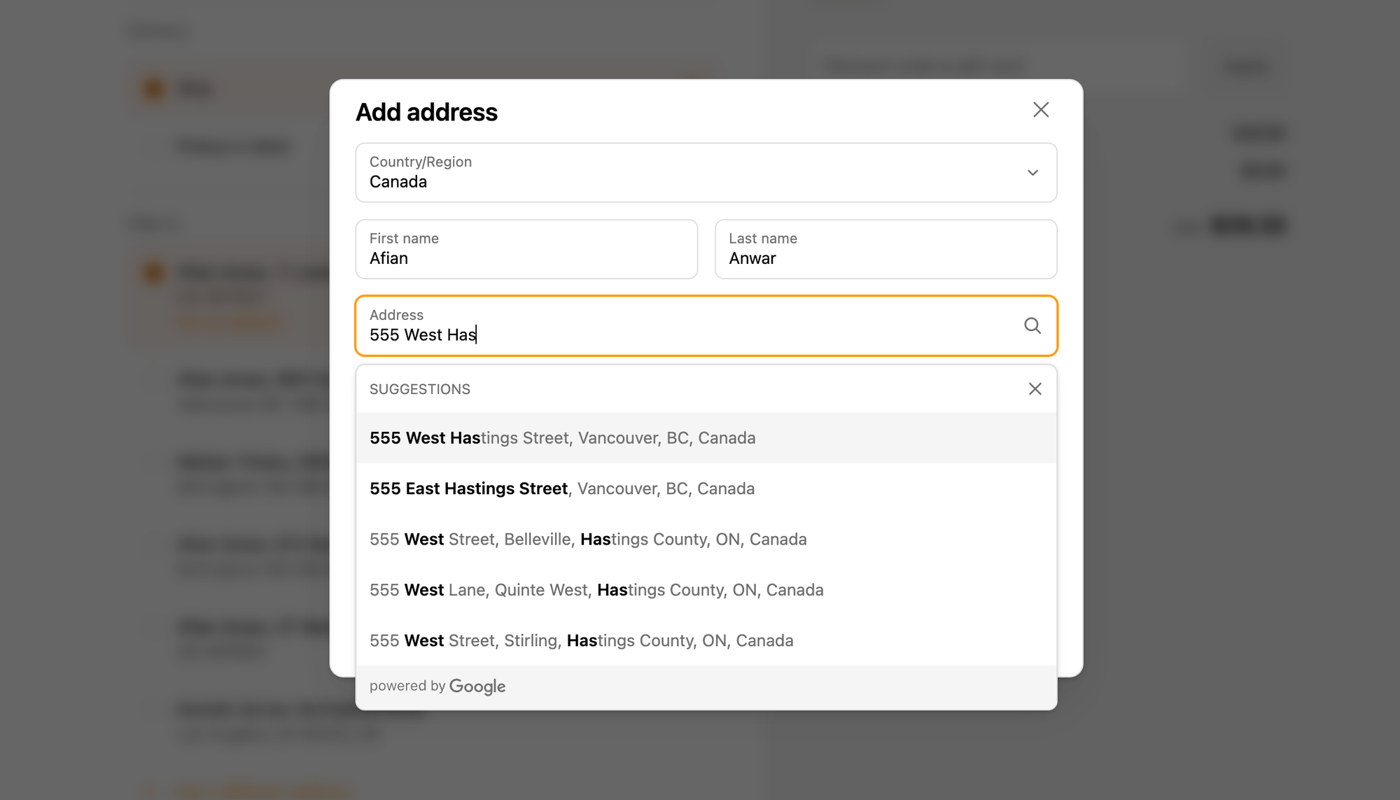 The difference between Google geocoding and address autocomplete