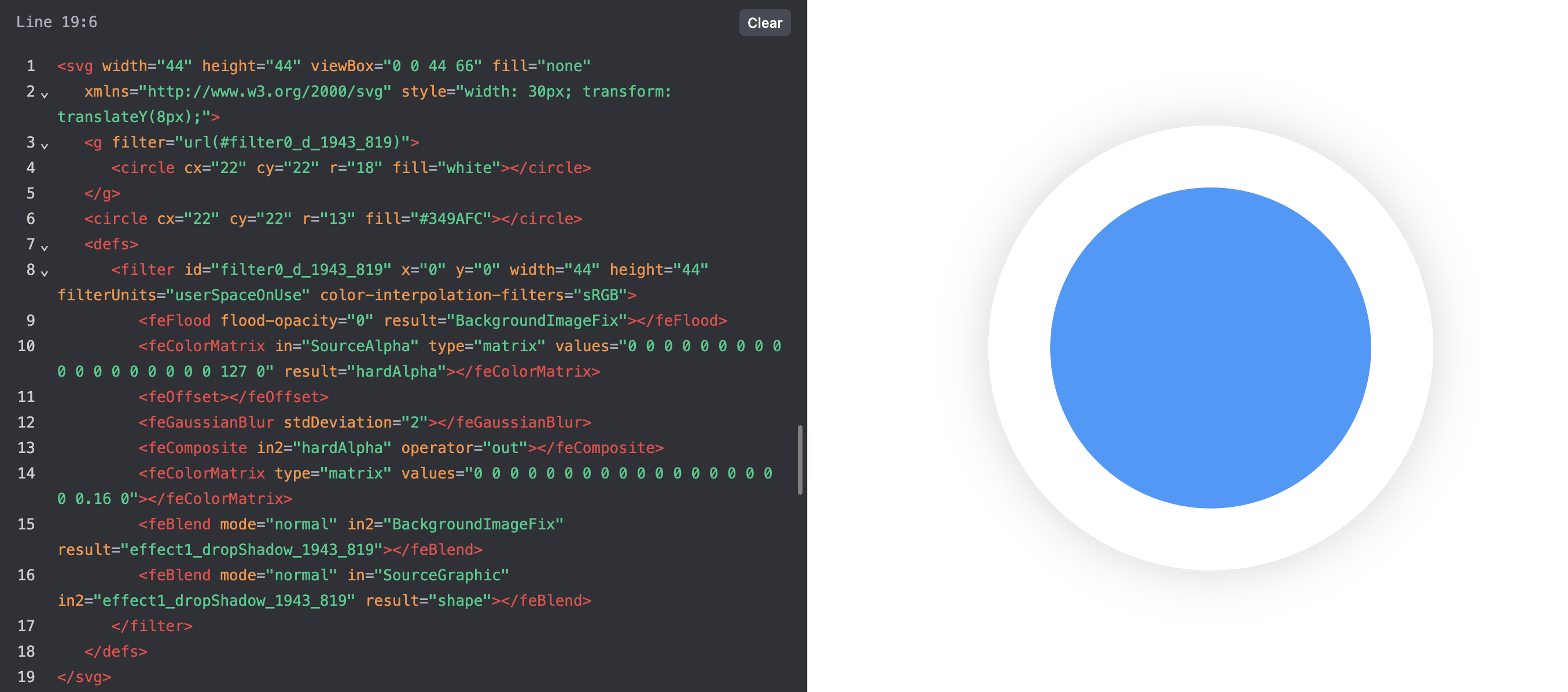 SVG file imported into React used to create custom markers