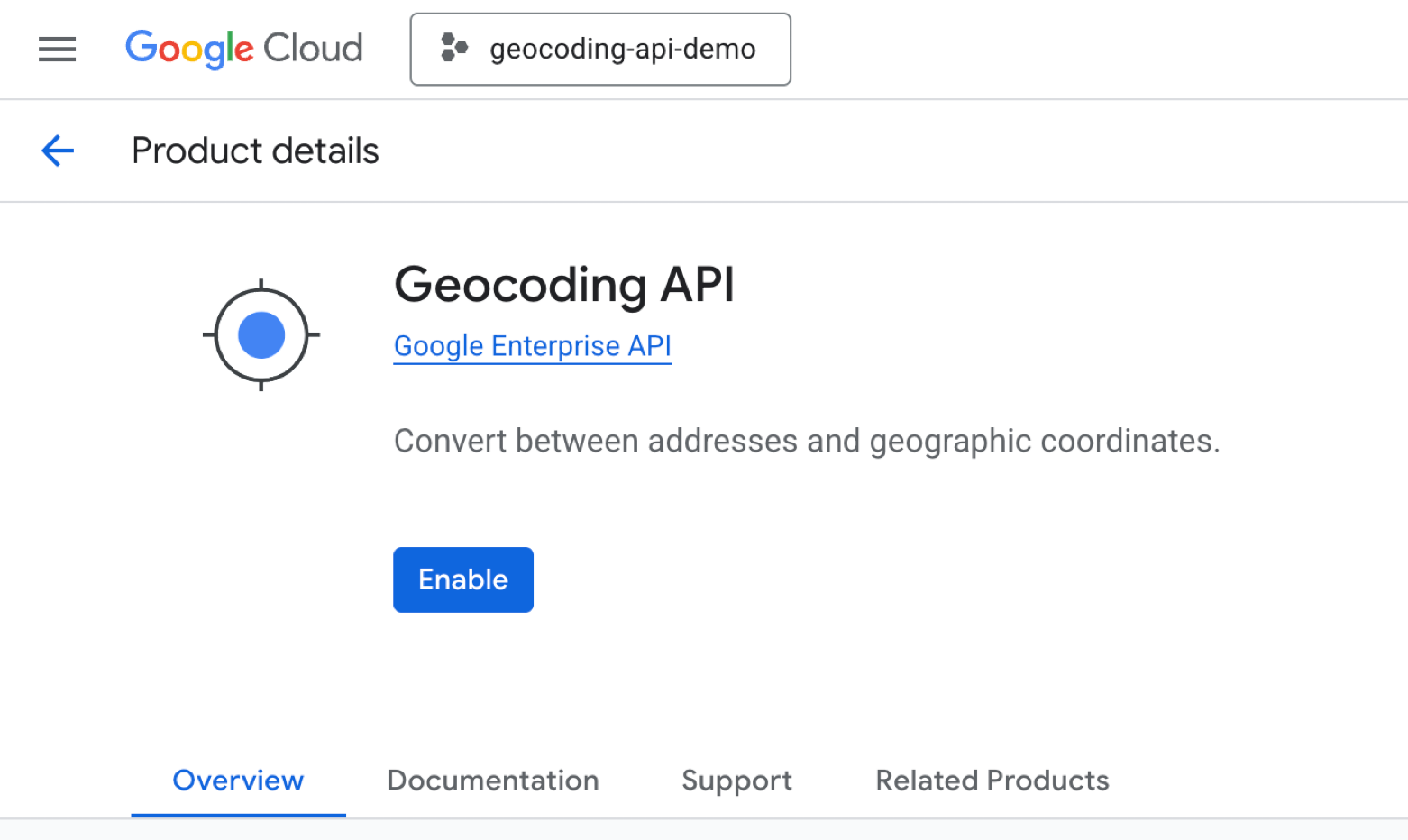 Enabling the Google Maps Geocoding API on your GCP Console