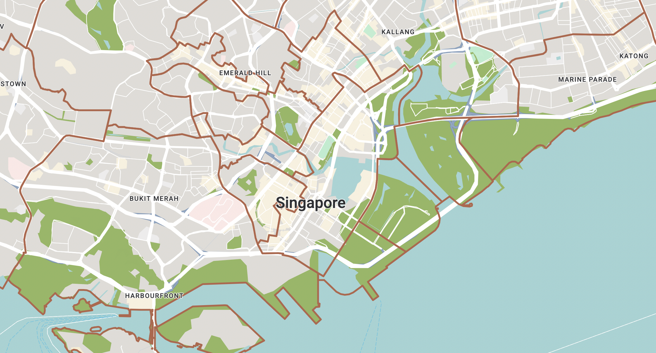 Google Map with boundary data uploaded via the Maps Datasets API