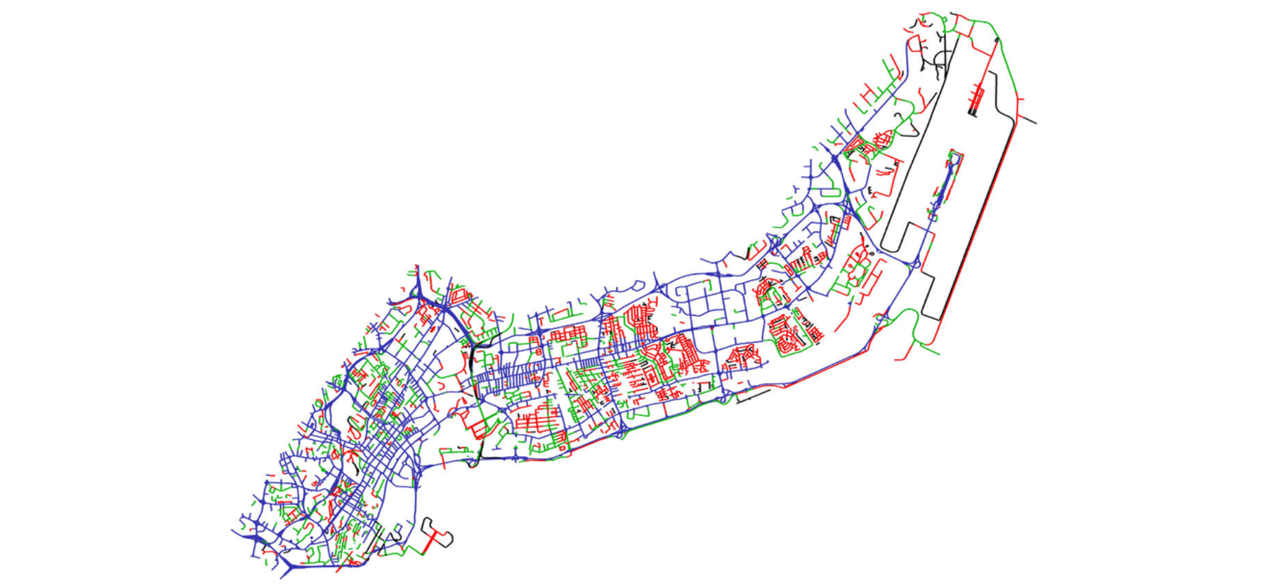 Road network data from Road Management Insights by Google