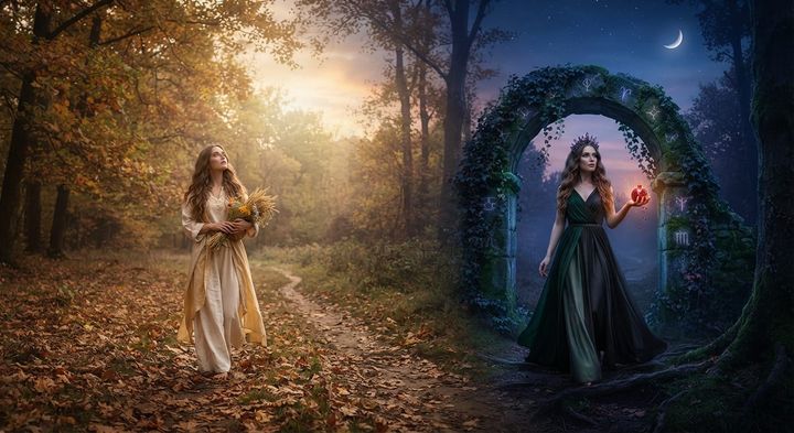 Kore y Perséfone: El descenso al inframundo y la sabiduría de la sombra 🍂 - Día 20