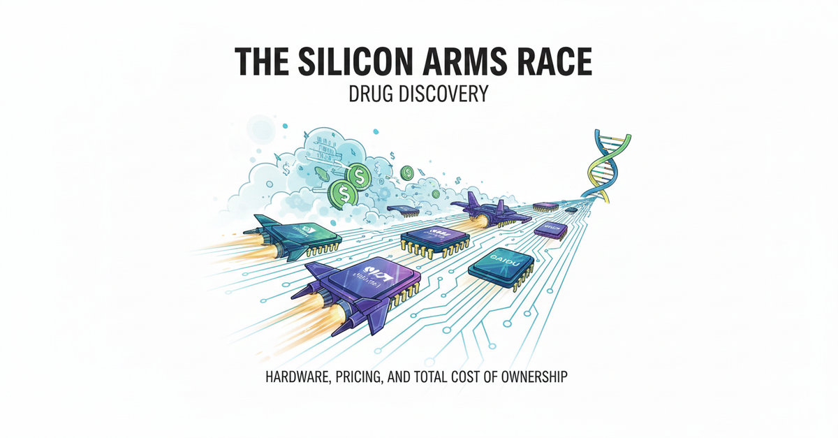 The Silicon Arms Race Transforming Drug Discovery: Hardware, Pricing, and Total Cost of Ownership