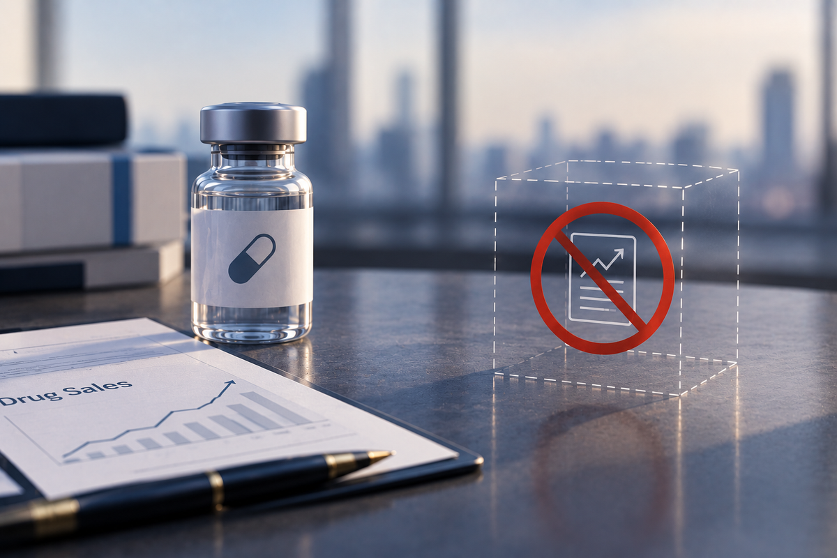 Nothing to trade: why nobody writes a derivative on a drug's sales